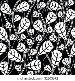 seamless abstract botanical background