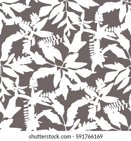 Seamless abstract botanical pattern