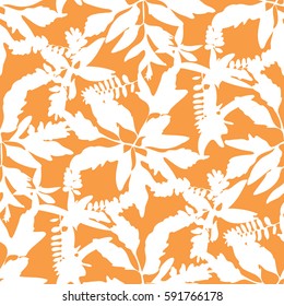 Seamless abstract botanical pattern