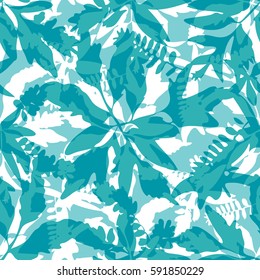 Seamless abstract botanical pattern
