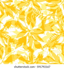 Seamless abstract botanical pattern background tile