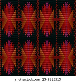 Seamless, abstract, bright, autumn pattern. 