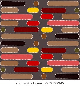 Seamless, abstract, bright, autumn pattern. 