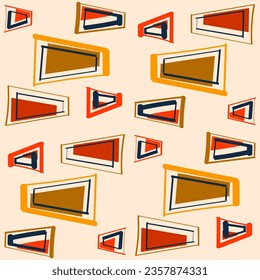  Seamless, abstract, bright, autumn pattern. Seamless, aesthetic, autumn pattern is applicable for the design of the autumn theme and autumn holidays.