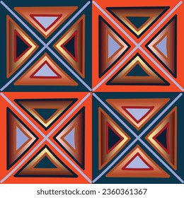 Seamless, abstract, bright, autumn pattern. 