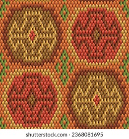 Seamless, abstract, bright, autumn pattern. 