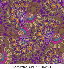 Seamless abstract bright colorful pattern. Design for fabric, textile, interior decor, cover, paper