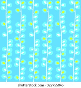 seamless abstract bright floral vector pattern