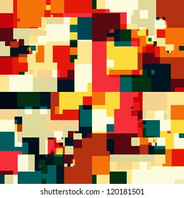 Seamless abstract bright geometric background, vector illustration