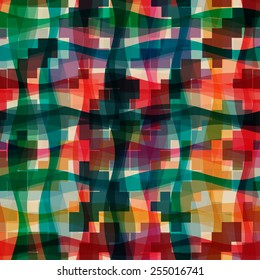Seamless abstract bright geometric pattern