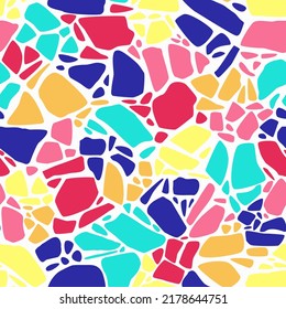 Patrón claro abstracto e incomparable para la tela de verano o el embalaje en un fondo blanco. Patrón para decorar sus productos. Ilustración vectorial plana.