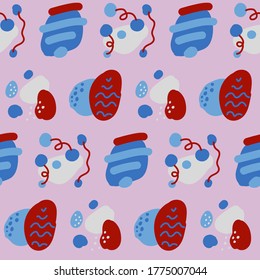Seamless abstract bright summer pattern. 