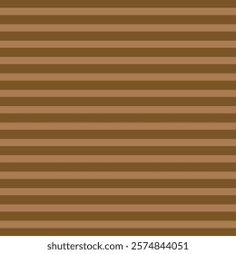 Seamless abstract brown colour horizontal line pattern on light brown background 