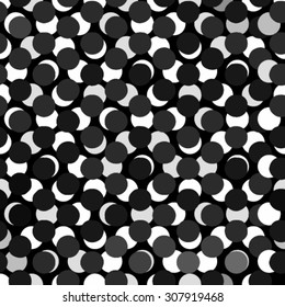 Seamless abstract bubble. Line vector illustration background