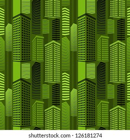 Seamless abstract buildings