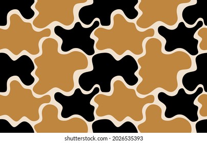 Seamless abstract camouflage pattern. Vector Illustration.