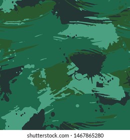 Seamless abstract camouflage skin pattern vector for decor and textile. Green Tones Pattern for girls boys clothes. Wallpaper for textile. Fashion style fabric print.