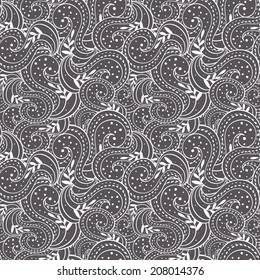 Seamless abstract casual hand-drawn pattern