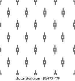 Seamless abstract chain link pattern. Monochrome geometric background.