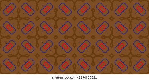 Seamless abstract chain pattern  . Geometric texture. Repeated printing. A seamless background.pattern on brown background
