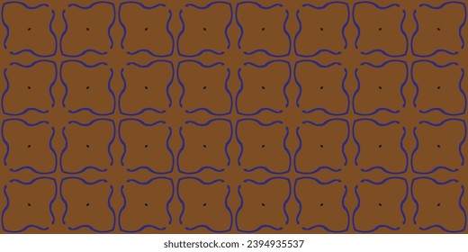 Seamless abstract chain pattern  . Geometric texture. Repeated printing. A seamless background.pattern on brown background