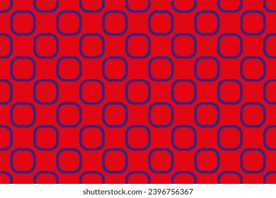 Seamless abstract chain pattern  . Geometric texture. Repeated printing. A seamless background.pattern on red background