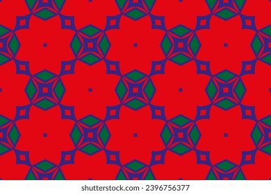 Seamless abstract chain pattern  . Geometric texture. Repeated printing. A seamless background.pattern on red background