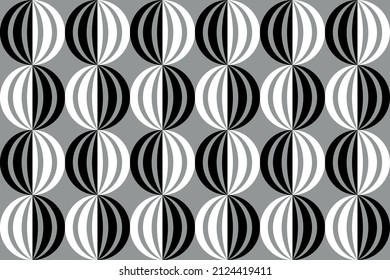 Patrón de cadena abstracto sin inconvenientes en gris.  Ilustración vectorial.
