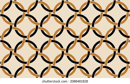 Seamless Abstract Chain Pattern. Vector Illustration.