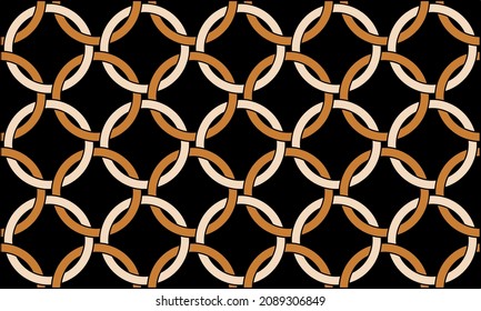 Seamless Abstract Chain Pattern. Vector Illustration.