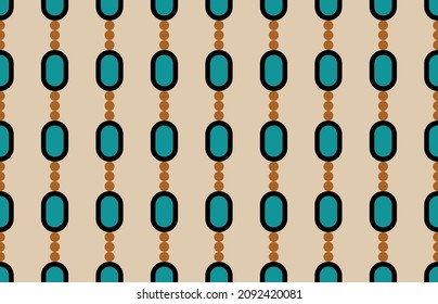 Seamless Abstract Chain Pattern. Vector Illustration.