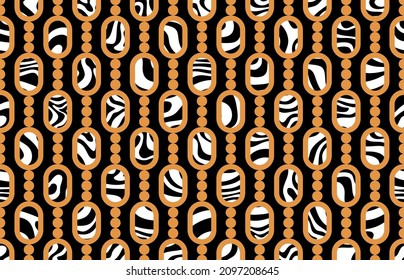 Seamless Abstract Chain Pattern. Vector Illustration.