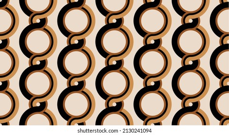 Seamless abstract chain pattern.  Vector Illustration.
