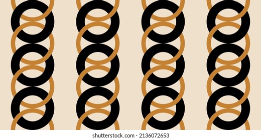 Seamless abstract chain pattern. Vector Illustration.