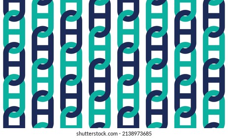 Seamless abstract chain pattern. Vector Illustration.