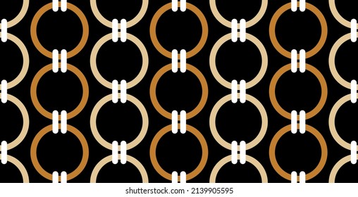 Seamless abstract chain pattern. Vector Illustration.