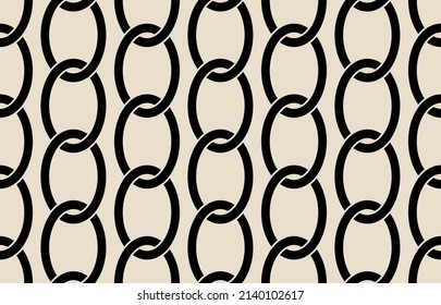 Seamless abstract chain pattern. Vector Illustration.