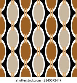 Seamless abstract chain pattern. Vector Illustration.