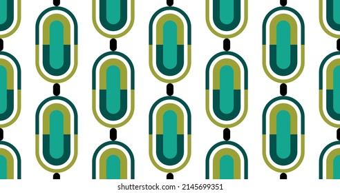 Seamless abstract chain pattern. Vector Illustration.