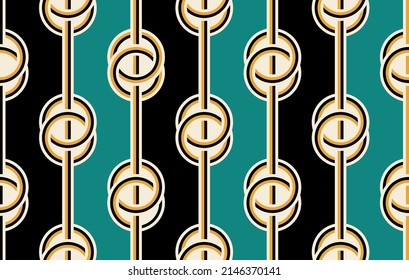 Seamless abstract chain pattern. Vector Illustration.