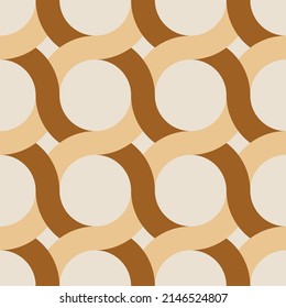 Seamless abstract chain pattern. Vector Illustration.