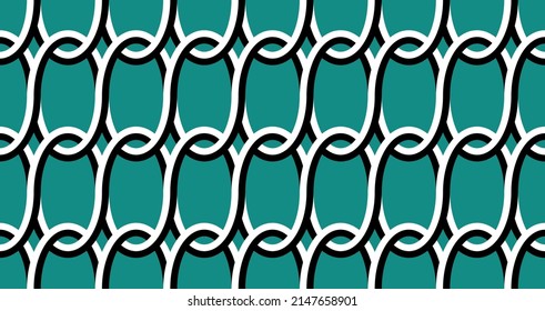 Seamless abstract chain pattern. Vector Illustration.