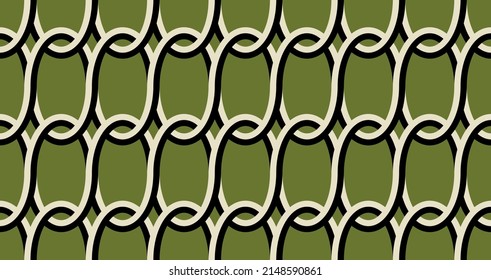 Seamless abstract chain pattern. Vector Illustration.