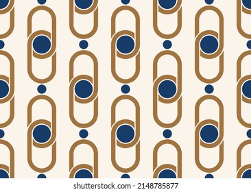 Seamless abstract chain pattern. Vector Illustration.