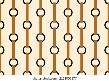 Seamless abstract chain pattern. Vector Illustration.