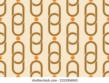 Seamless abstract chain pattern. Vector Illustration.