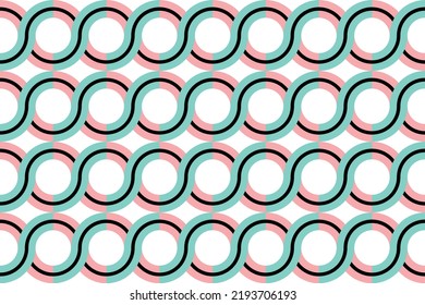 Seamless abstract chain pattern. Vector Illustration.