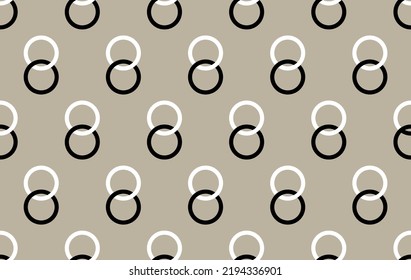Seamless abstract chain pattern. Vector Illustration.