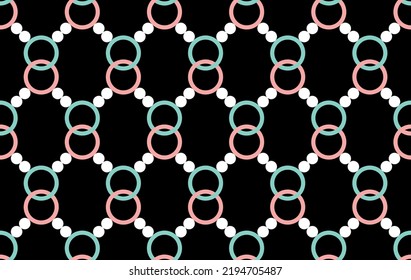 Seamless abstract chain pattern. Vector Illustration.