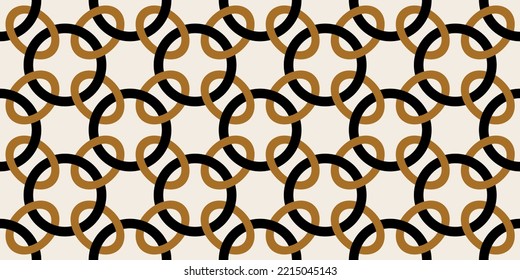 Seamless abstract chain pattern. Vector Illustration.